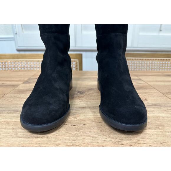 Stuart Weitzman 5050 Over The Knee Tall Boots Black Suede/Gaberdine Size 5 NWOB - Picture 7 of 16
